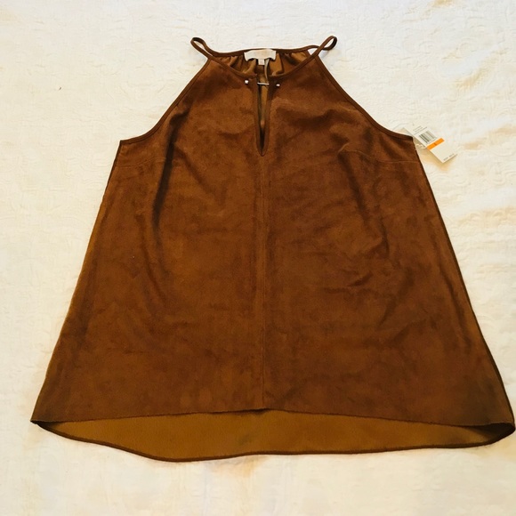 1.STATE**Brown Suede Look Top**Small**$89 - Picture 3 of 7